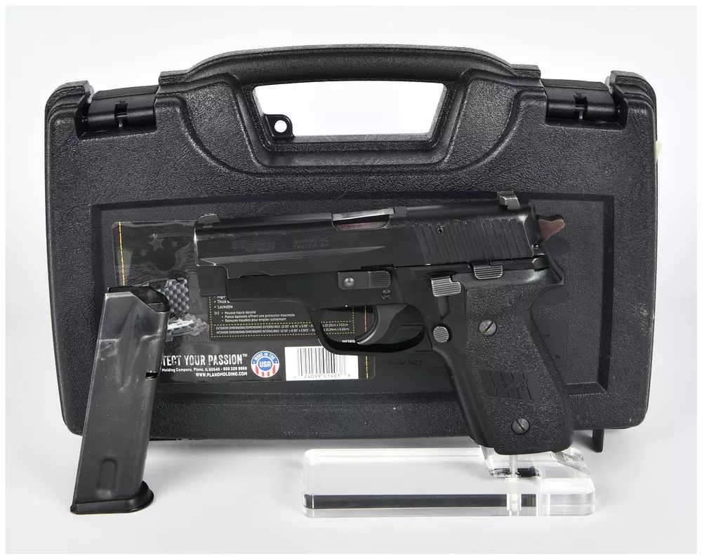 Sig Sauer P228 9mm Para Semi-Automatic Pistol, Made in W. Germany, with Magazine and Case
