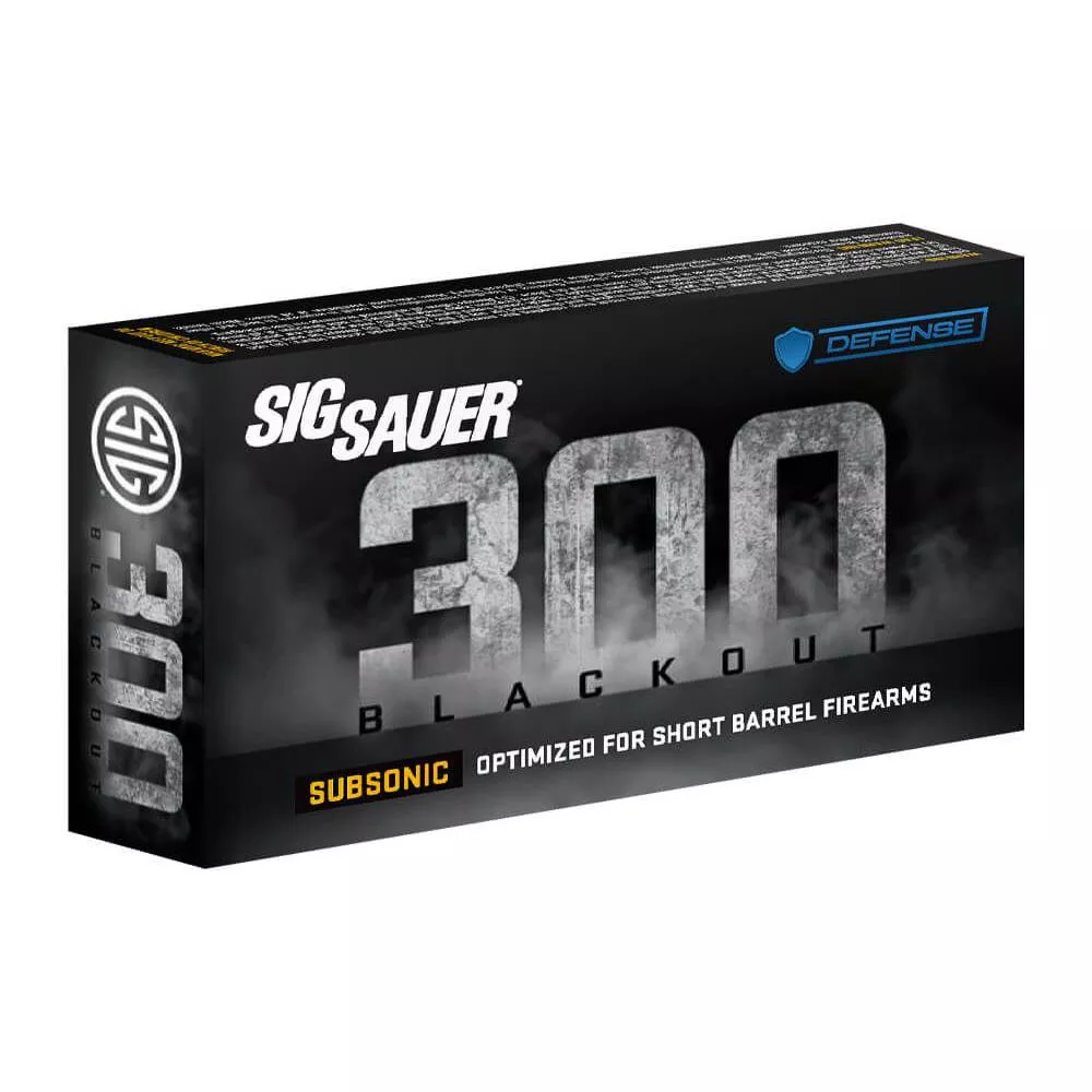 Sig Sauer Tac-TX 300 AAC Blackout 110gr JSP 1000 fps 20/ct