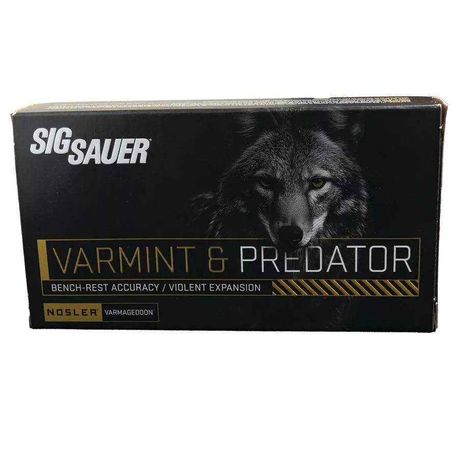 Sig Sauer Varmint & Predator 22-250 Rem 55gr PT 20/ct