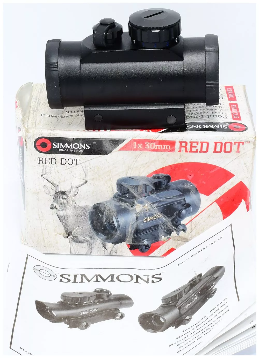 Simmons 1x 30mm Red Dot Sight, Model 511304