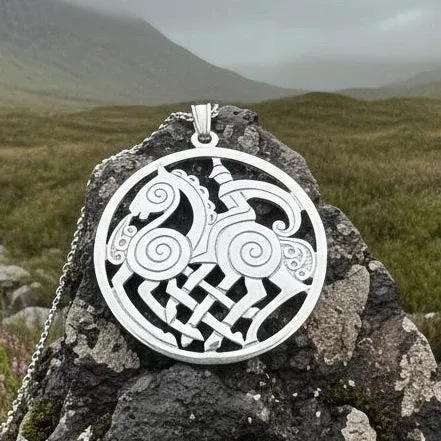 Sleipnir Norse Odin Necklace - Handmade in Scotland