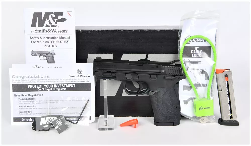 Smith & Wesson M&P 380 Shield EZ M2.0 Semi-Automatic Pistol with Thumb Safety, .380 AUTO, Serial No. NKA6778, with Box and Accessories