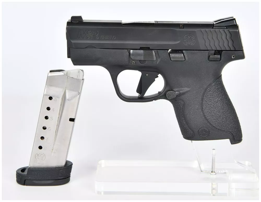 A Smith & Wesson M&P 9 Shield 9mm Pistol with Magazine