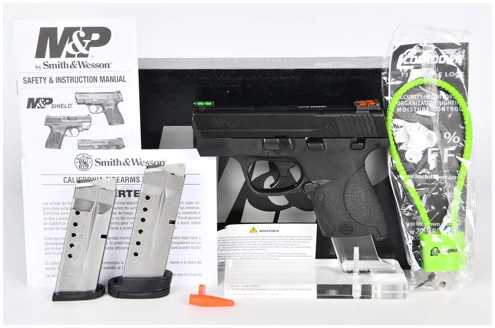 Smith & Wesson M&P 9 Shield Semi-Automatic Pistol with Fiber Optic Sights