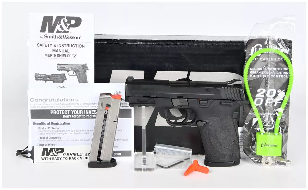 Smith & Wesson M&P9 Shield EZ M2.0 Semi-Automatic Pistol with Thumb Safety, 9mm Luger, Serial No. NKM9057