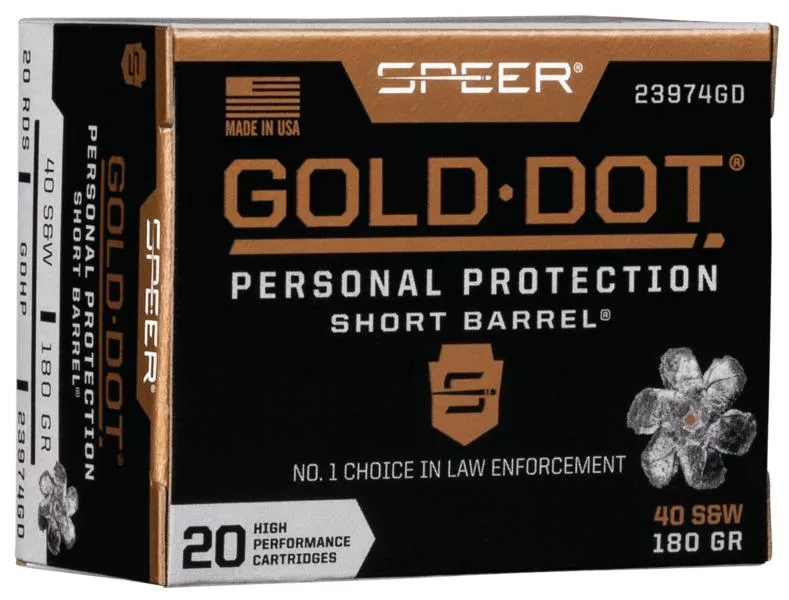 Speer .40 S&W 180GR HP