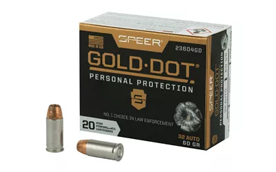 Speer Gold Dot .32 ACP 60GR Hollow Point Ammunition
