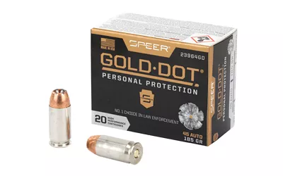 Speer Gold Dot .45 ACP 185gr Hollow Point Ammo - 20 Rounds