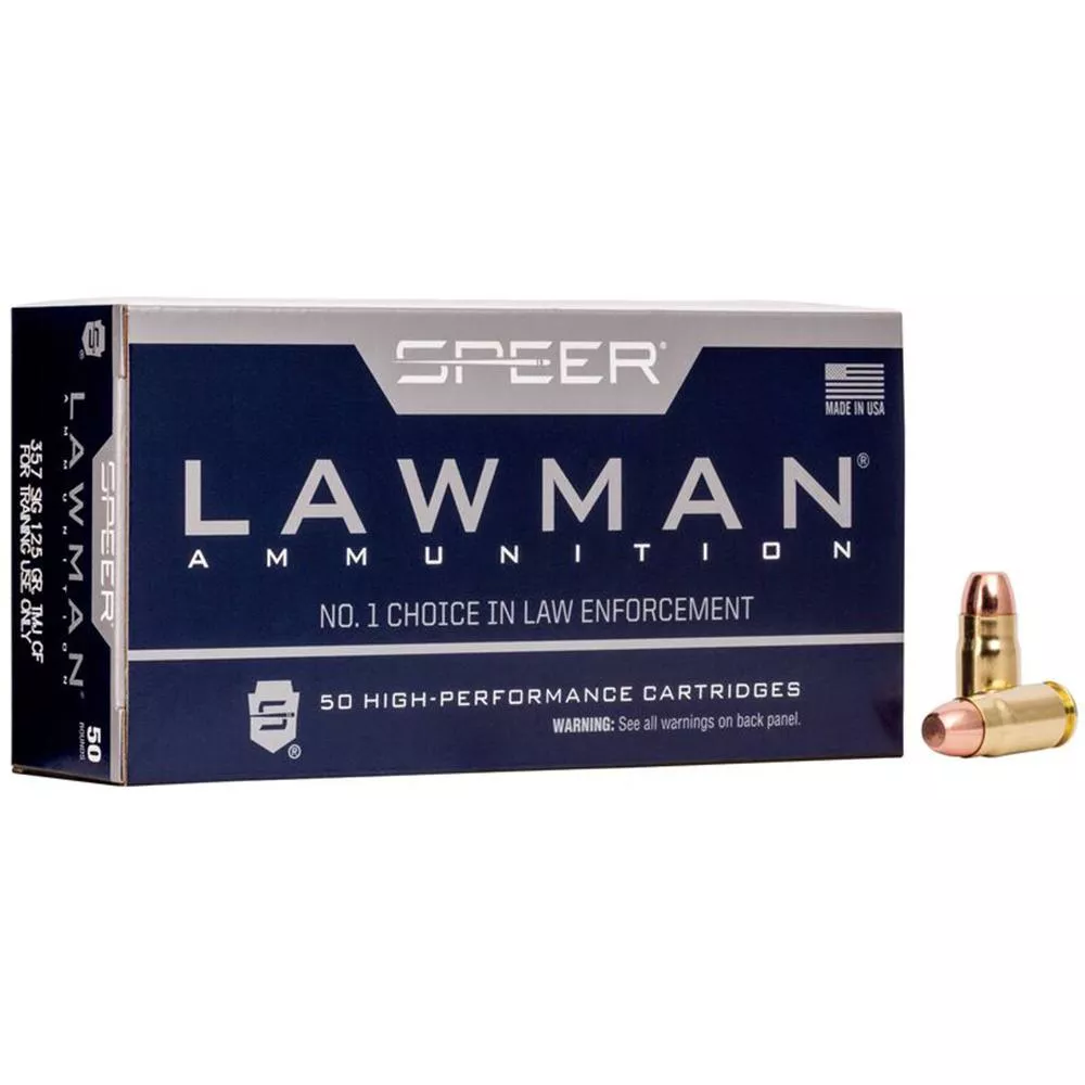 Speer Lawman Cleanfire .357 Sig 125gr TMJ 1350 fps 50/ct