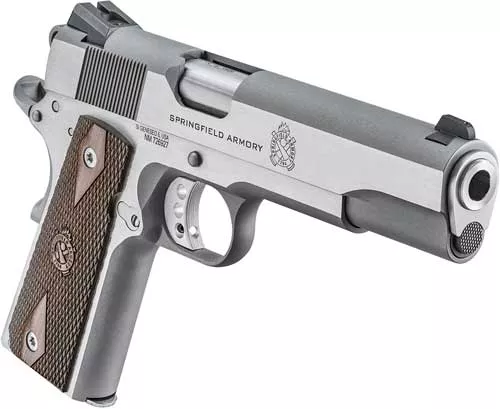 Springfield 1911 Garrison 9mm Pistol - Stainless Walnut
