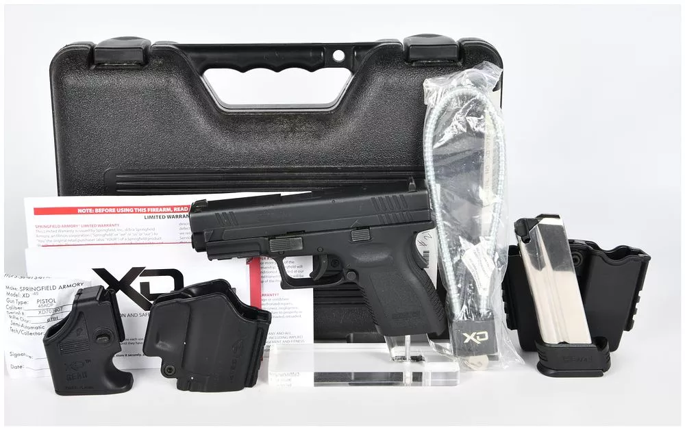 Springfield Armory XD-45 ACP Compact Semi-Automatic Pistol with Case and Accessories