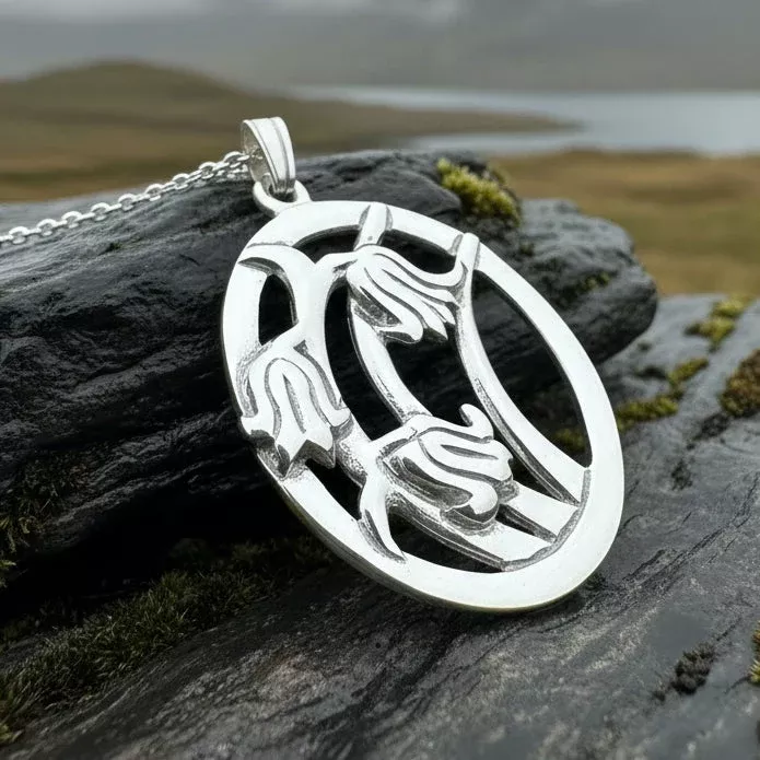 Springsong Scottish Bluebell Necklace - Handmade in Scotland