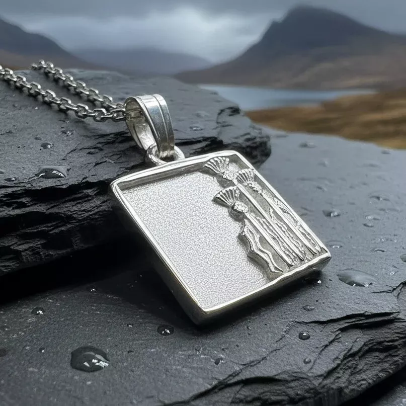 Tarbet Scottish Thistle Necklace - Handmade in Scotland