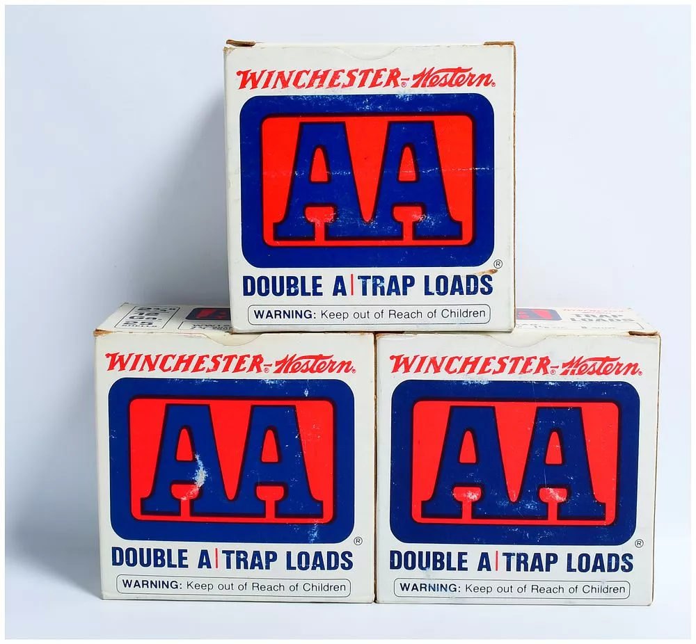 Three Boxes of Winchester-Western 'AA Double A Trap Loads' 12 Ga. Shotgun Ammunition, 75 Rounds