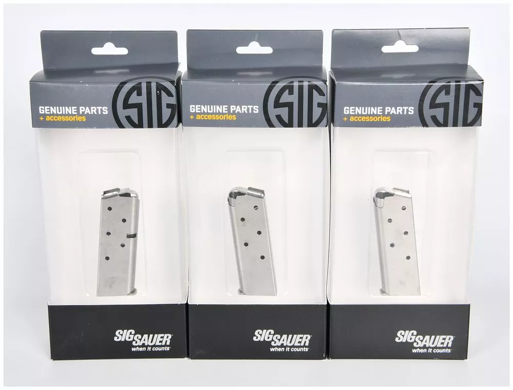Three Sig Sauer P238 .380 ACP 6rd Magazines