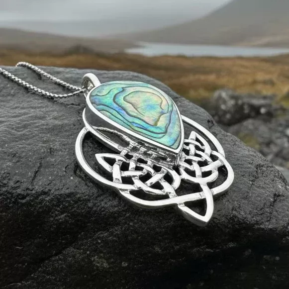 Tobermory Celtic Knot Necklace in Sterling Silver