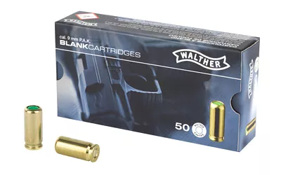 UMX Walther 9mm PAK Blanks - 50 Rounds