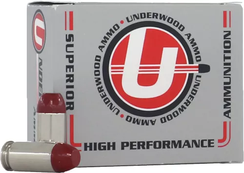 Underwood 45 ACP+P 255GR Cast Flat Nose Ammunition - 20RD