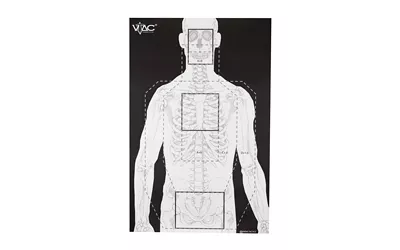 V-TAC Action Target 2 Sided Shooting Targets - 100 Pack
