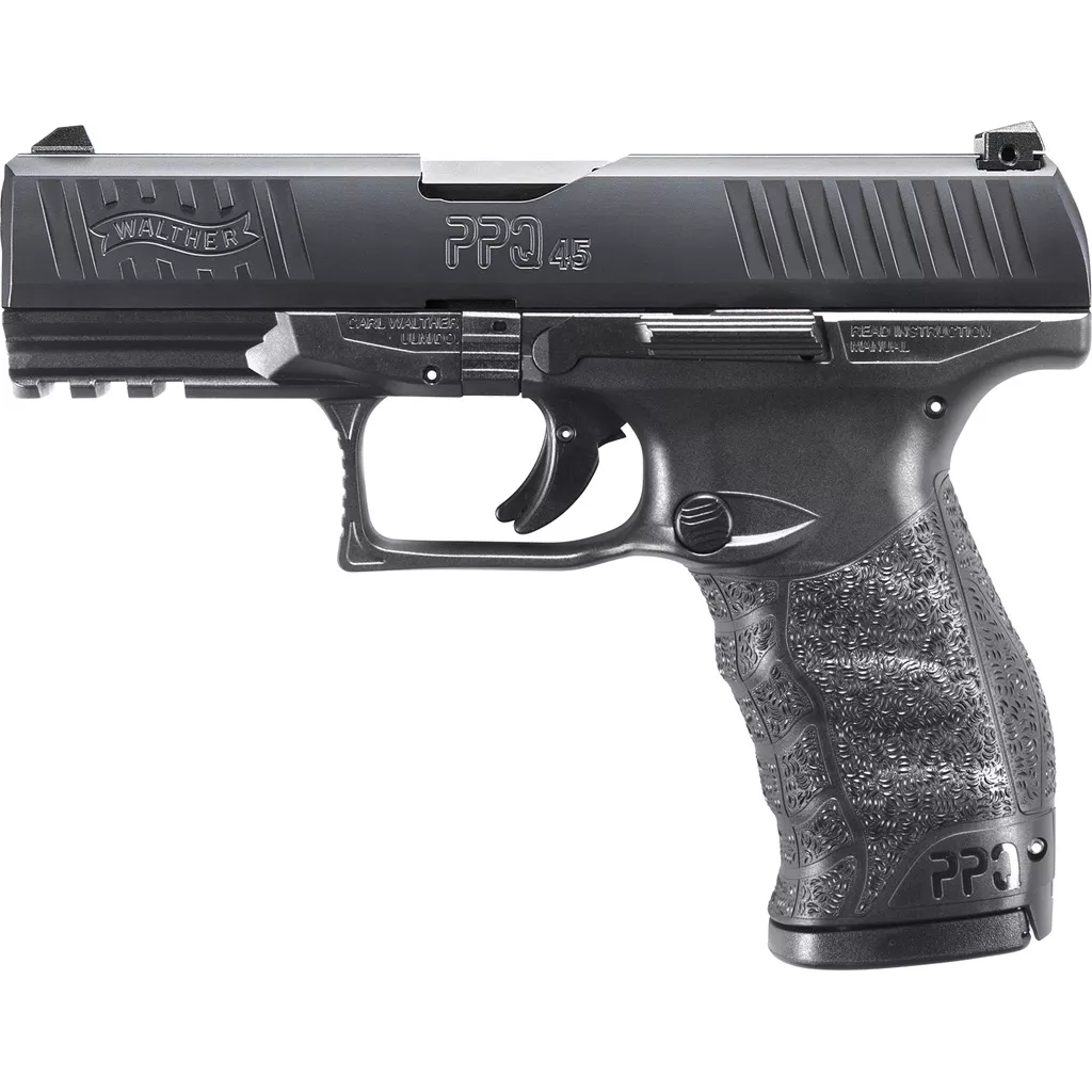 Walther PPQ M2 Pistol 45 ACP 12+1 Black Polymer 4.25 in.