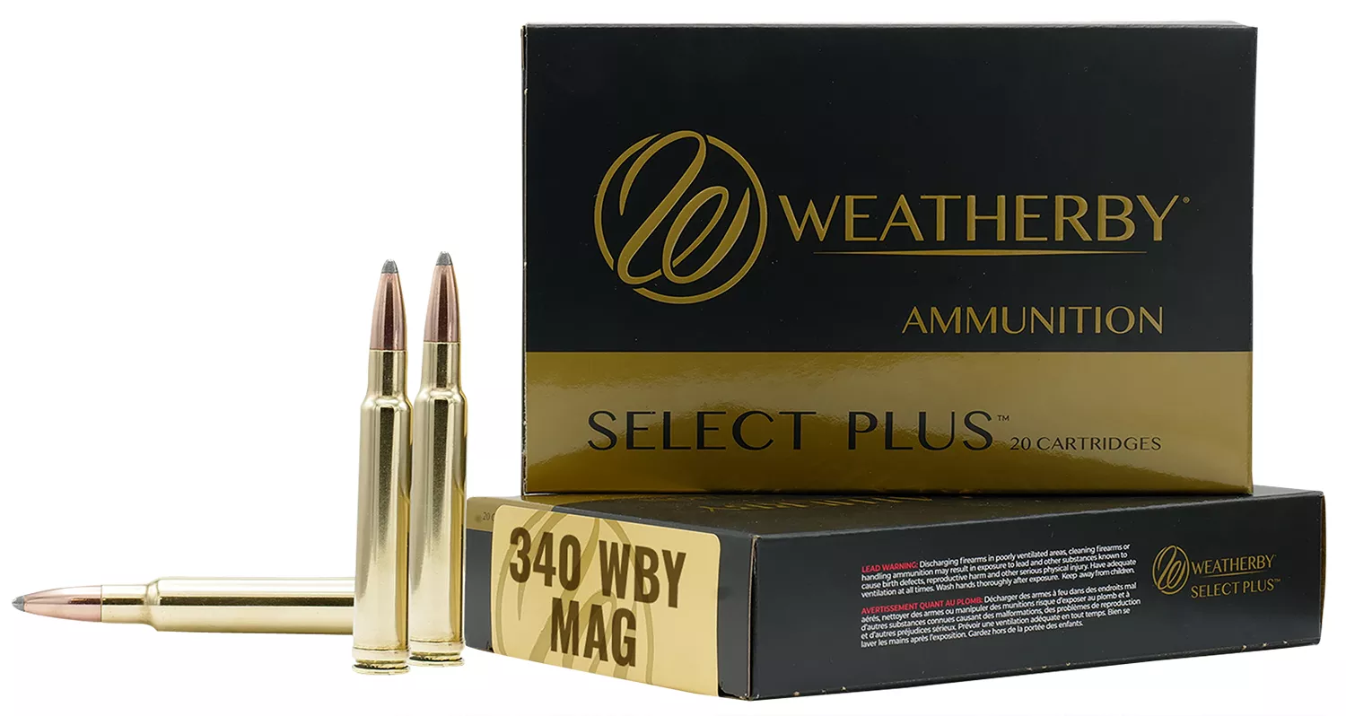 Weatherby 340 WBY 225GR Hornady Interlock Rifle Ammunition