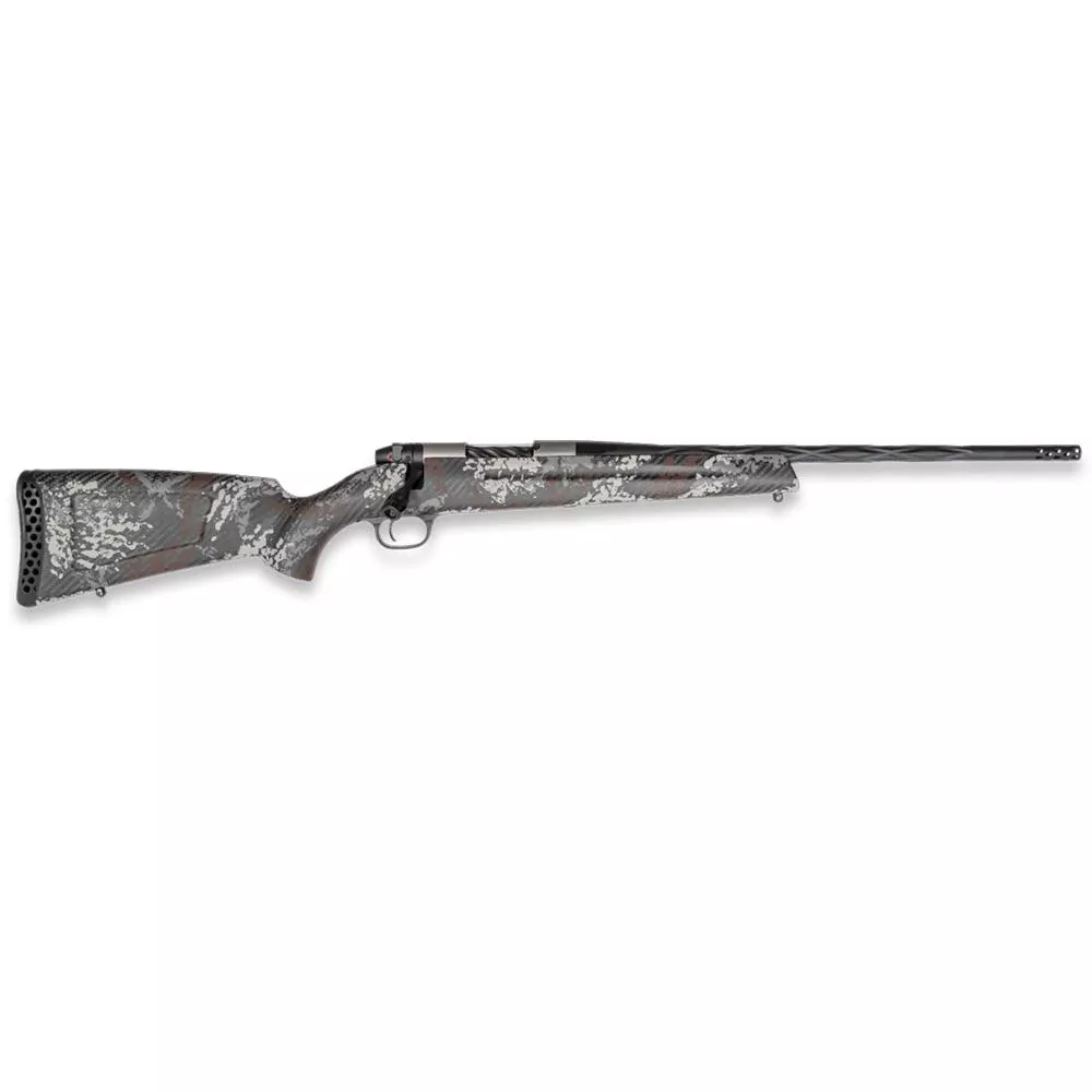 Weatherby Mark V Backcountry Capra Rifle .25 Wby RPM 2rd Capacity 21" 1/2x28 Barrel with 2" Muzzle Brake Grey Brown