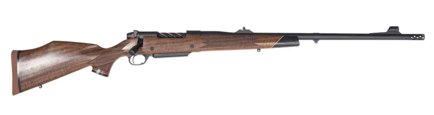Weatherby MFT01N460WR6B Mark V Frontier Full Size 460 WBY Mag 3+1 24" + 2" Graphite Black Cerakote Threaded Barrel, Graphite Black Cerakote Steel Drilled & Tapped Receiver, Oiled Walnut Monte Carlo St