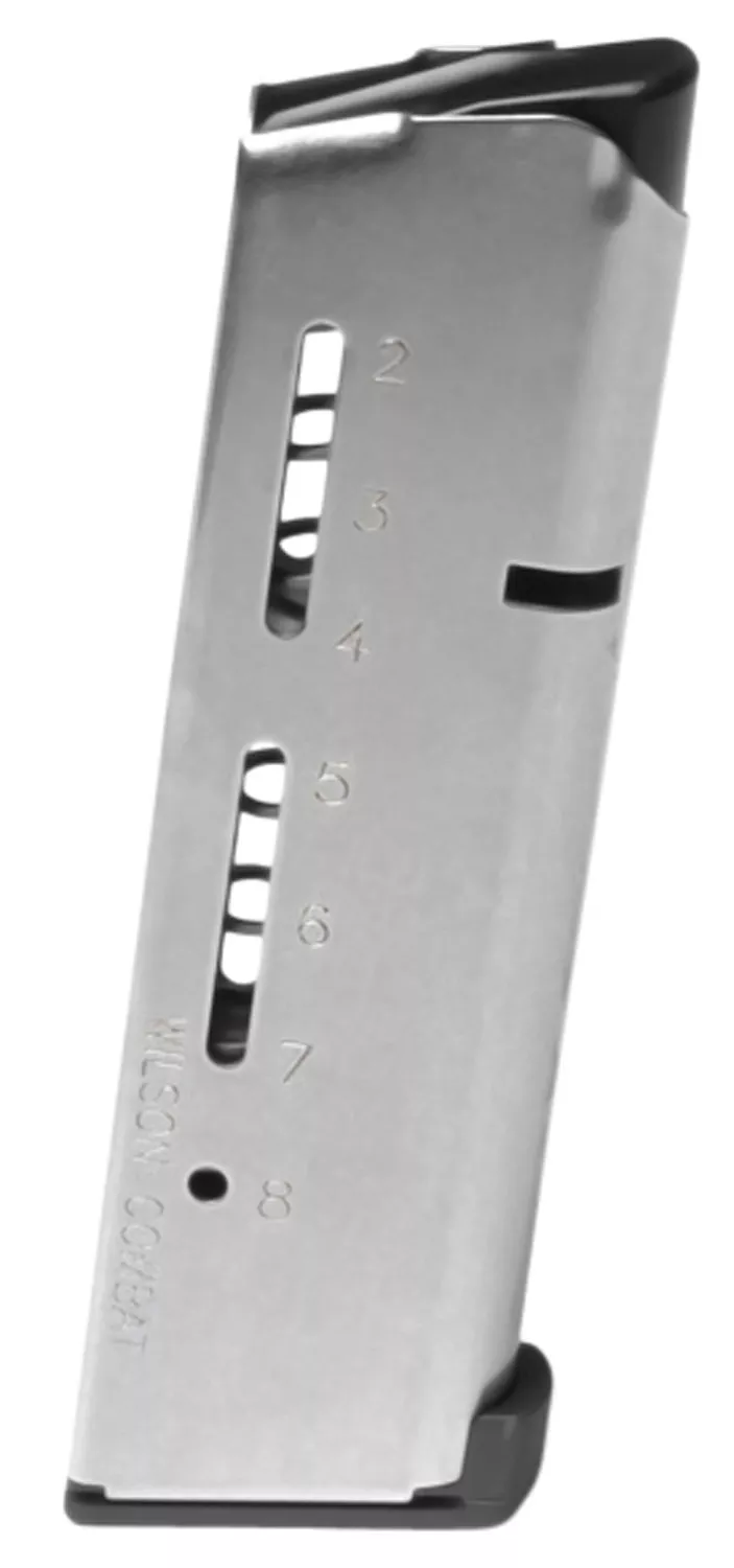 Wilson Combat 500CHD ETM 8rd Detachable w/ Lo-Profile Steel Floor Plate 45 ACP+P Fits Wilson Combat 1911 Elite Tactical Stainless Steel