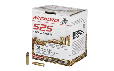 Winchester .22 LR 36gr HP - 525 Rounds