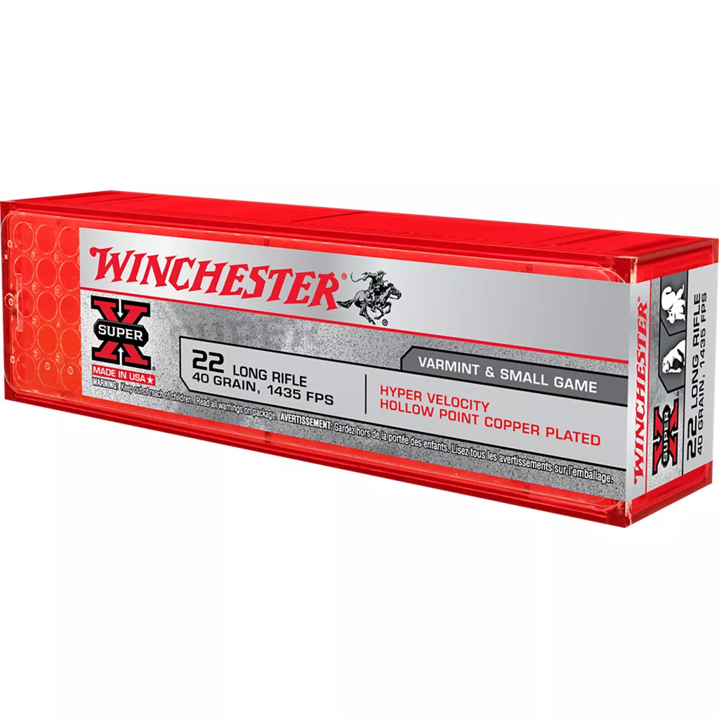 Winchester .22 LR 40gr HP - 100 Rounds