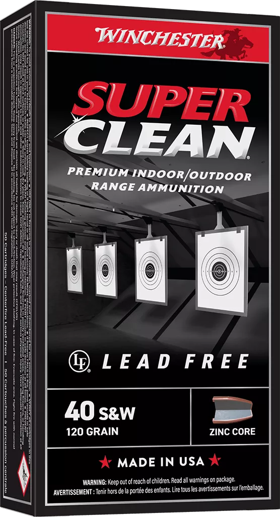 Winchester 40 S&W Super Clean Target FMJ 120 Gr - 50 Rd Box