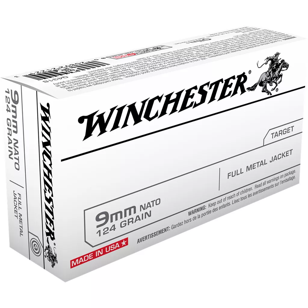 Winchester 9mm 124GR FMJ 150 Rounds