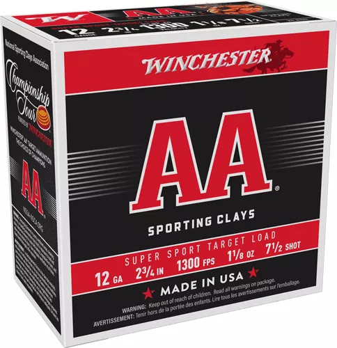 Winchester AA 12 Gauge 2-3/4" #7.5 Shot 1/8 oz - 250 Rounds