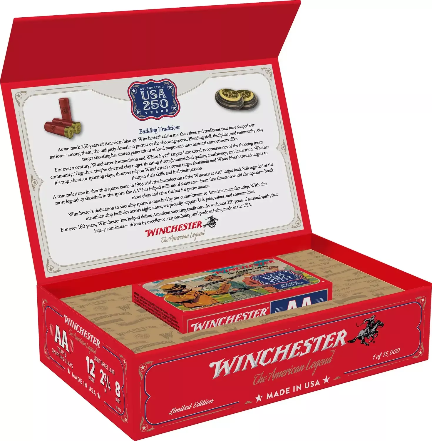 Winchester AA 12GA Shotshells - 250th Anniversary Edition