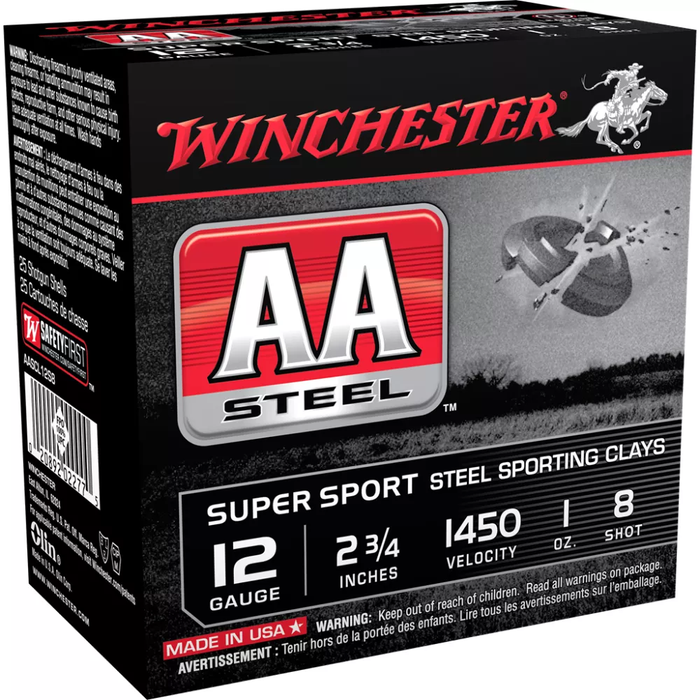 Winchester AA Steel Target Shotshells 12ga - #8 Shot