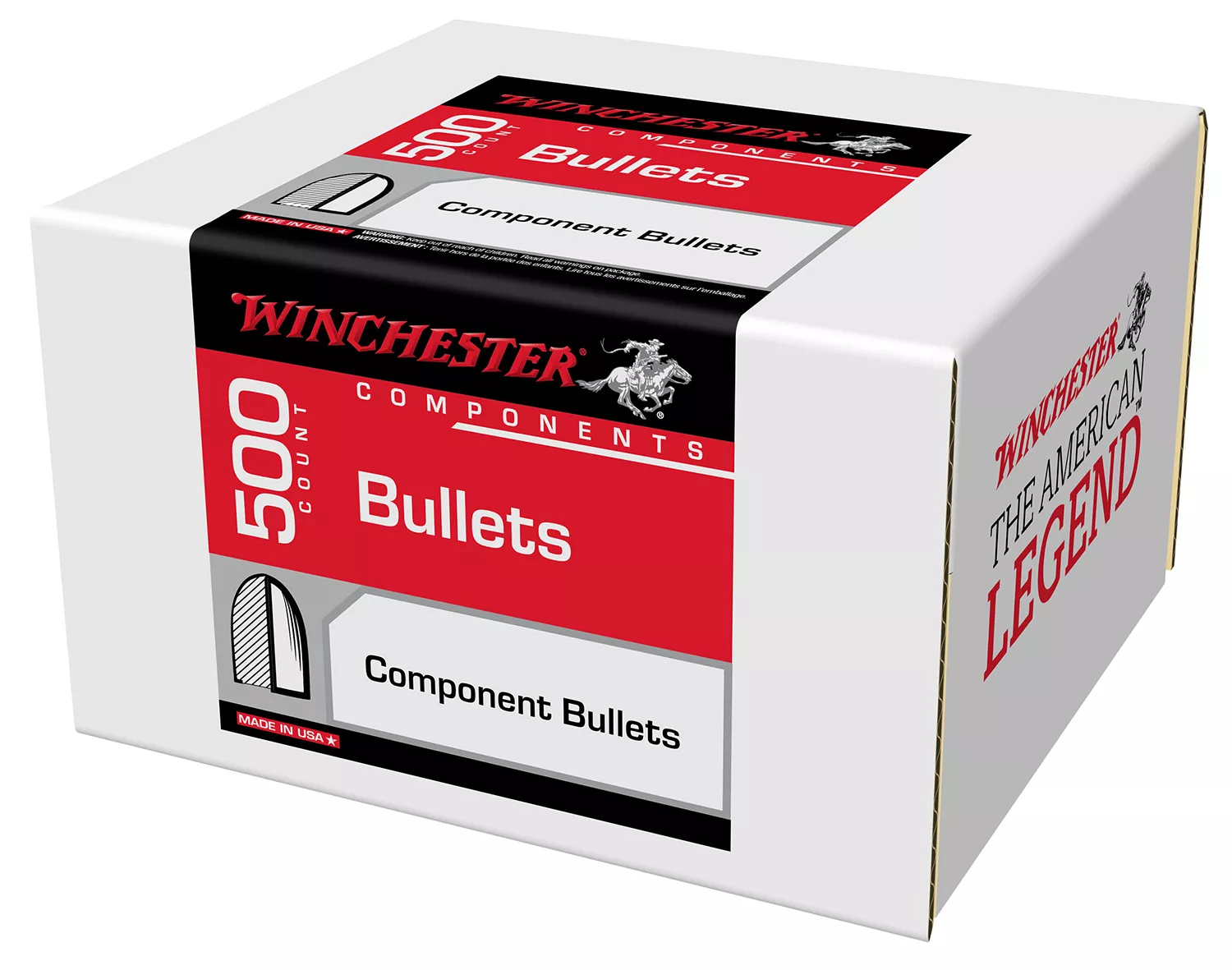Winchester Ammo WB40TC180D Centerfire Handgun Reloading 40S&W 180gr Truncated Cone 500 Per Box/3 Case