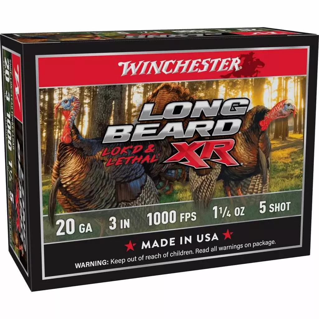 Winchester Long Beard XR 20 Gauge Shotshells - #5 Shot, 10ct