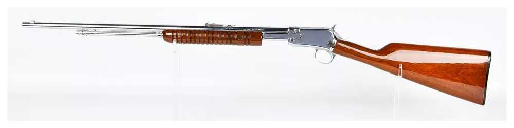 Winchester Model 62 Pump-Action Rifle, .22 S.L. & L.R., Chrome Plated