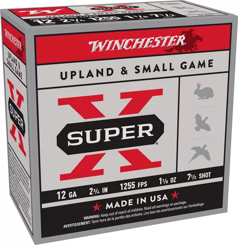 Winchester Super-X 12 Gauge 2-3/4" #7.5 Shot 1-1/8 oz - 250 Rounds