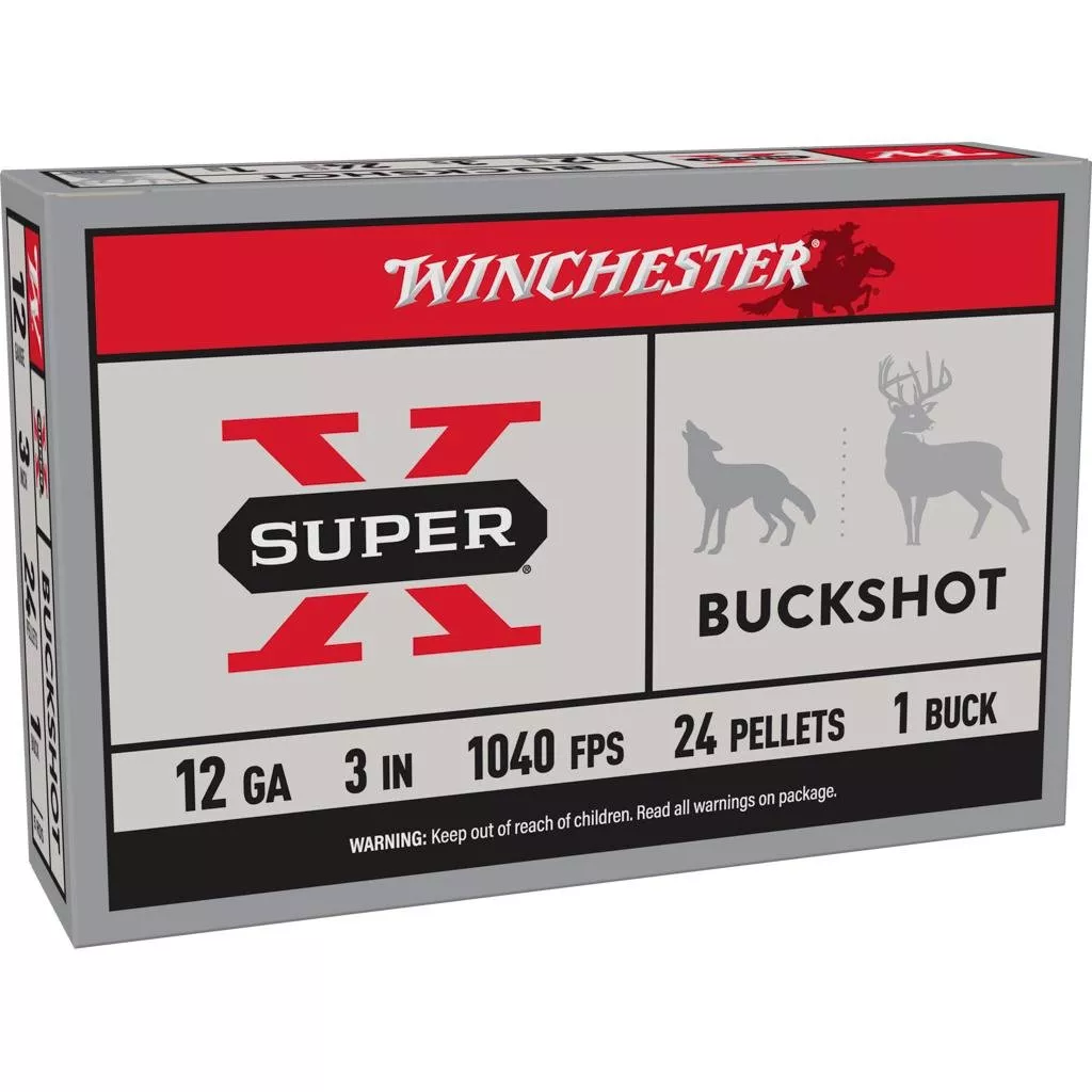 Winchester Super-X 12 Gauge Buckshot Shotshells - 5/ct