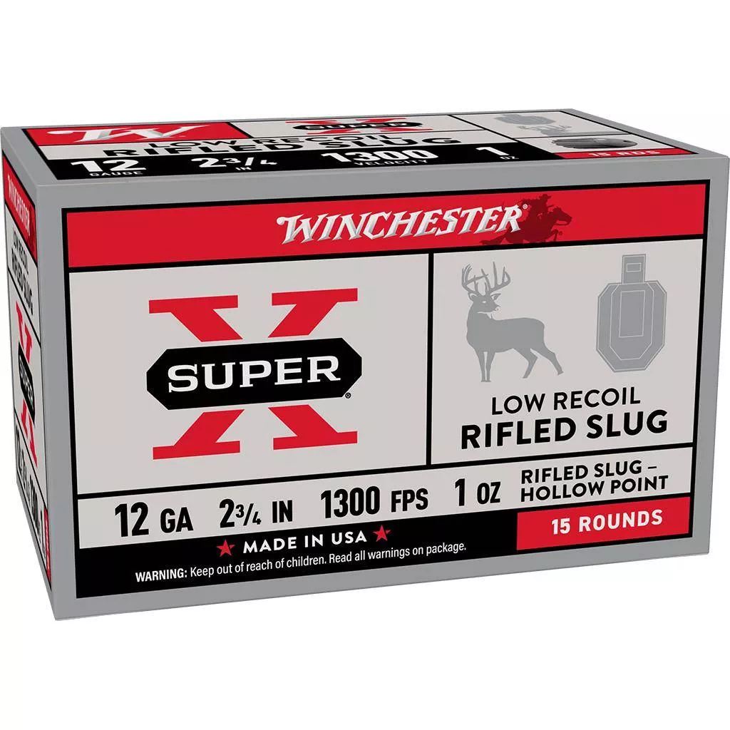 Winchester Super-X 12ga Low Recoil Slug Shotshells