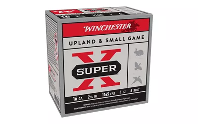 Winchester Super-X 16GA Shotshells - #6 Shot, 25 Count