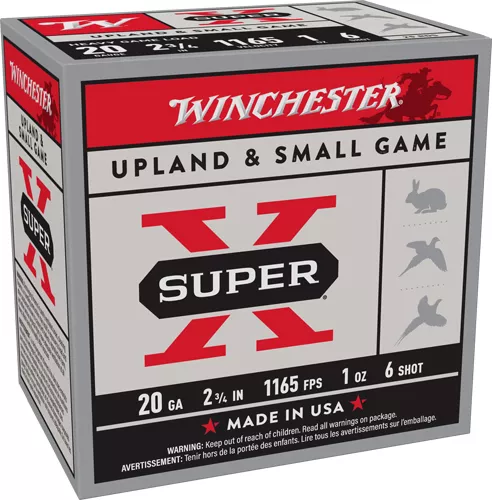 Winchester Super-X 20 Gauge Shotgun Shells - 250 Round Case