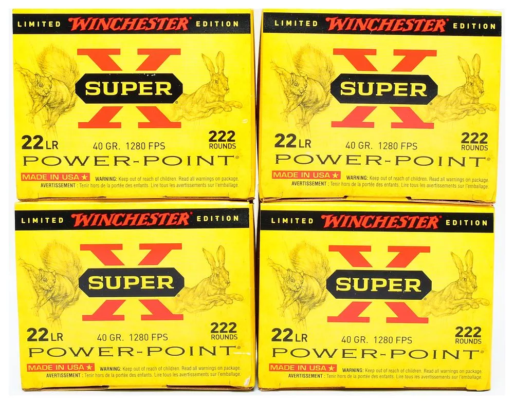 Winchester Super-X 22 LR 40 Grain Power-Point Ammunition, Limited Edition, 888 Rounds