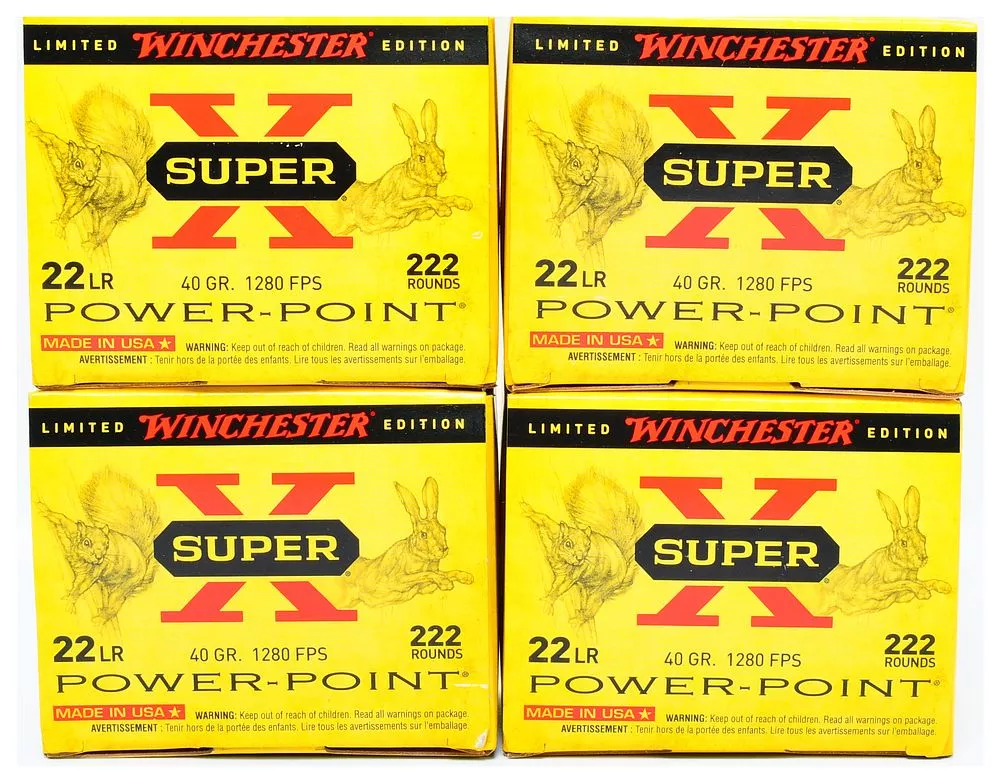 Winchester Super-X 22 LR 40 Grain Power-Point Plated Hollow Point Ammunition, Limited Edition, 888 Rounds