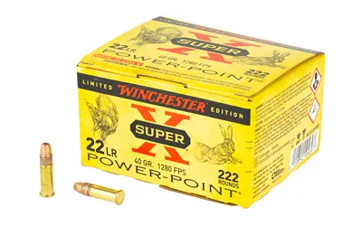 Winchester Super-X .22 LR 40gr LHP - 222 Rounds