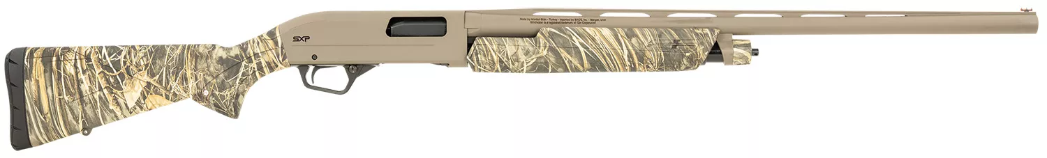 Winchester SXP Hybrid Hunter 12 Gauge Pump-Action Shotgun, 3" Chamber, 26" FDE Barrel, Realtree Max-7 Stock, Fiber Optic Sight, 3 Invector-Plus Chokes 048702024368