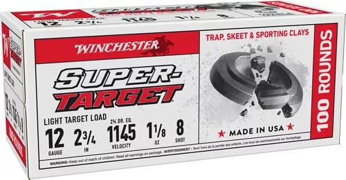Winchester Target 12GA Shotgun Shells - 200rd Case