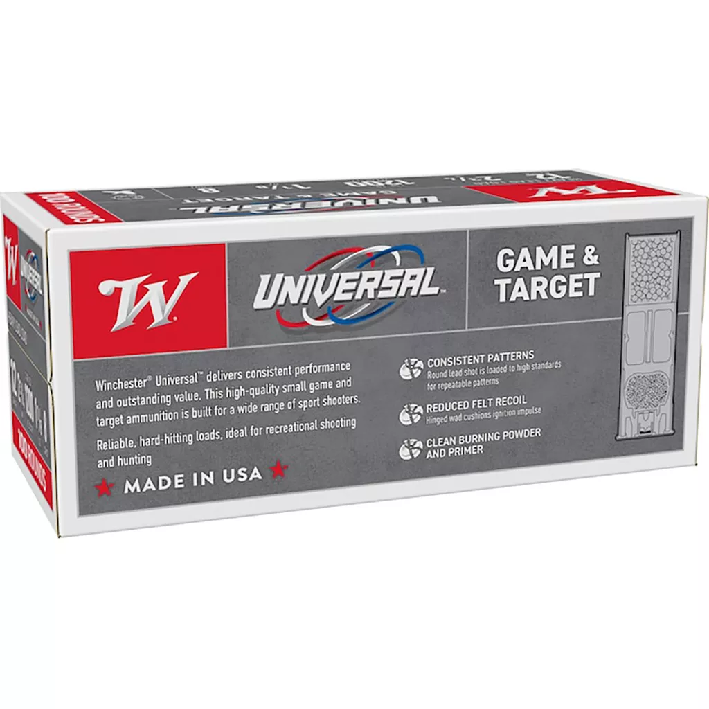 Winchester Universal Light Target Shotshell 12 Ga - 100 Rd