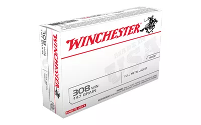 Winchester USA .308 Win 147gr FMJ Rifle Ammunition